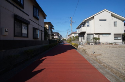 【前面道路含む現地写真】 | 浦安市海楽2丁目土地 | 南西側前面道路