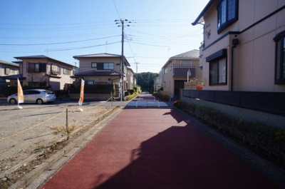 【前面道路含む現地写真】 | 浦安市海楽2丁目土地 | 南西側前面道路