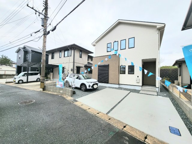 ーFITーフィットー小倉南区湯川新町1丁目1期　【小倉南区　新築戸建て】の外観|ナチュラルで可愛いデザインです♪【小倉南区　新築戸建て】
