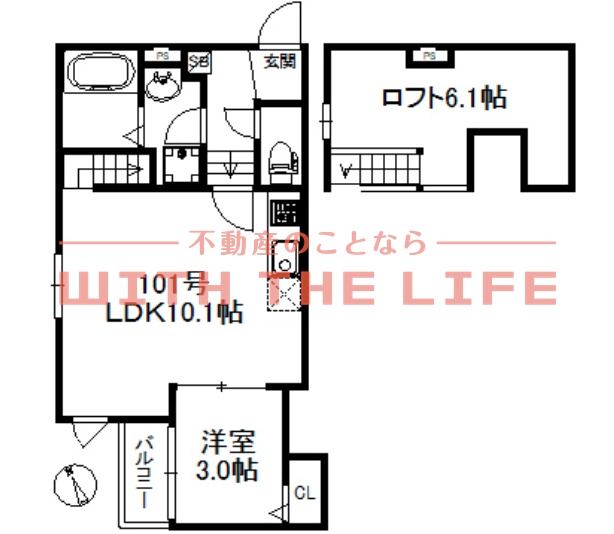 ポラリス小頭町【キャッシュバック対象物件】の間取り