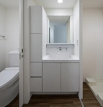 ALLEY6の洗面所|スペースが確保できる洗面所です