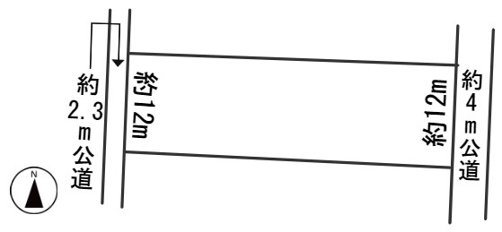 ６２４６２　羽島郡岐南町薬師寺６丁目土地の区画図