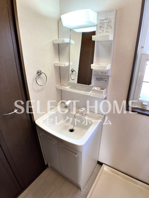 【独立洗面台】 | アンフィニ | 朝の支度にも助かる、独立の洗髪洗面化粧台