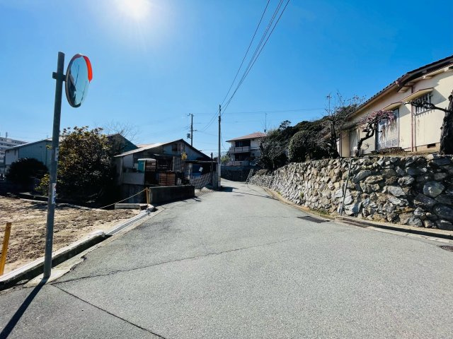 神戸市北区山田町小部字宮ノ前土地の前面道路含む現地写真