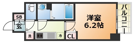 プレサンスジェネ新神戸ステーションフロントの間取り