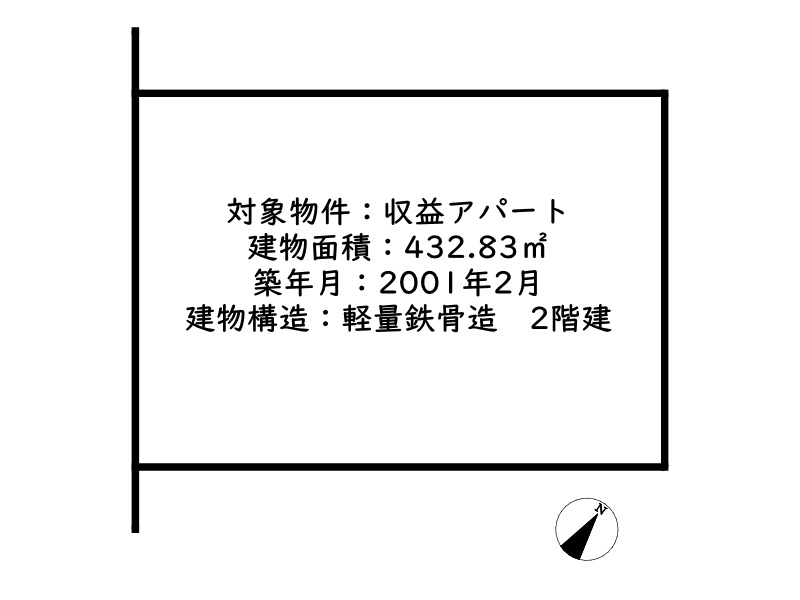 姫路市網干区興浜／収益アパートの区画図
