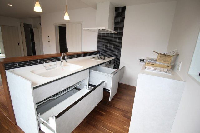 鴨部高町　中古戸建　西棟（未入居）のキッチン|食器洗浄乾燥機