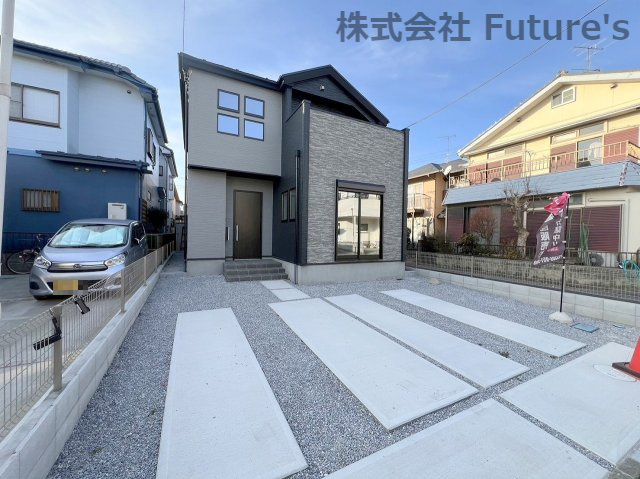 三郷市早稲田6丁目　新築戸建　全1棟の外観|新三郷駅まで徒歩15分の邸宅です