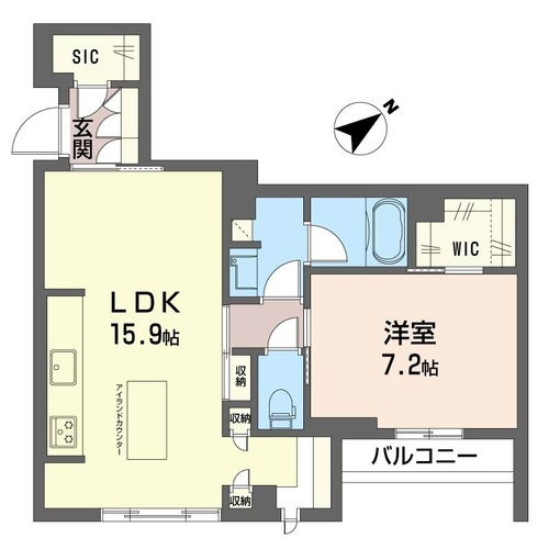 【間取り】 | ラヴィベール都筑【SHM】 | カップルさんやオススメの1LDKタイプ！