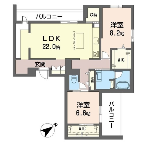 【間取り】 | ラヴィベール都筑【SHM】 | カップルさんやファミリーさんにもオススメの2LDKタイプ！