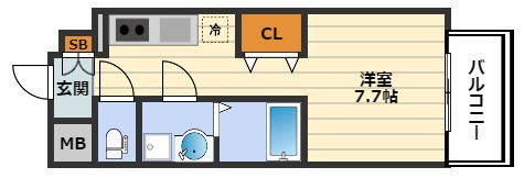 レジュールアッシュ梅田LUXEの間取り