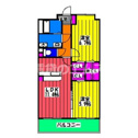 【間取り】 | リヴィエールシャン那珂の間取り