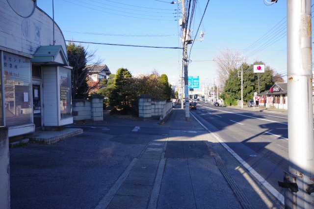 宇都宮市鶴田町　土地の前面道路含む現地写真|東側１８ｍ道路に接道