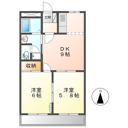 たんぽぽハウス A棟の間取り