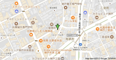 【地図】 | メゾンド山手 | 不動坂沿いです。