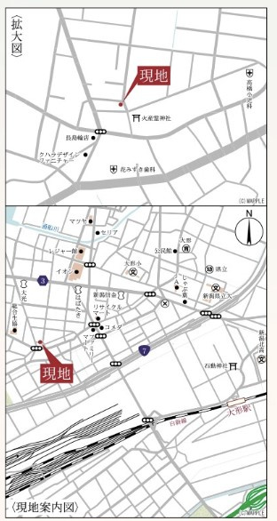 リーブルガーデン　東区寺山第１　全３棟の地図