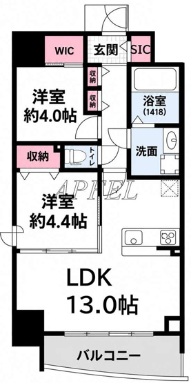 【間取り】 | セレニテフラン難波