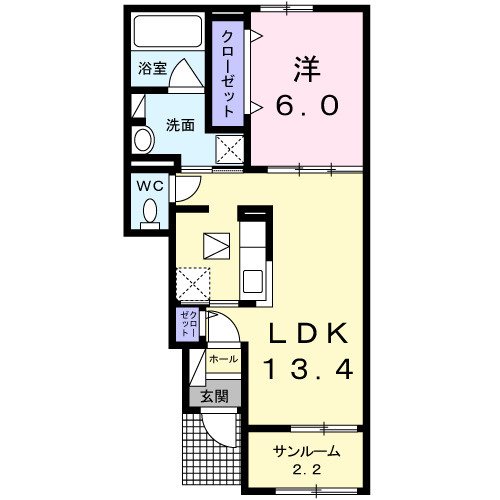 【間取り】 | ラ・フォンテ西軽井沢B