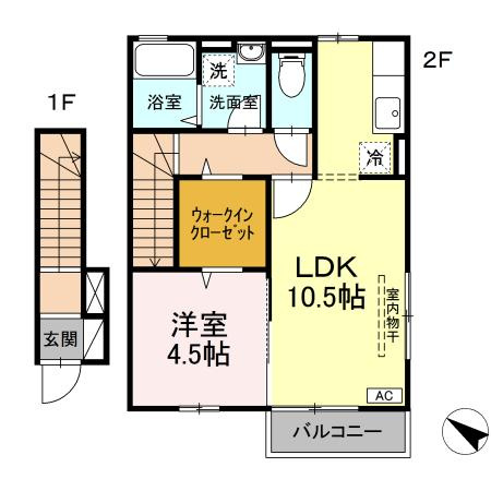 コテージ グレース ノートの間取り