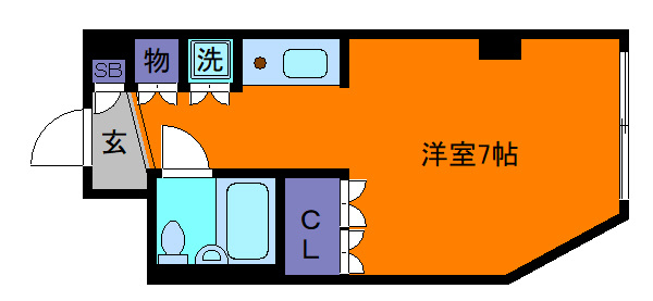 ロマネスク六甲第２の間取り