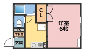 【間取り】 | 鶴居荘A棟