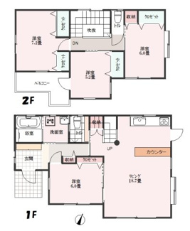 【間取り】 | 八街市文違　中古戸建 | 図面と現況に相違がある場合、現況を優先致します。