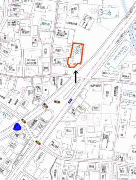 大津市大江２丁目の店舗一部の地図