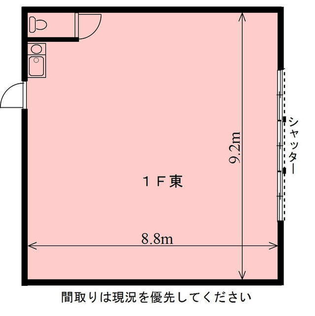 羽島郡笠松町松栄町の店舗事務所の間取り