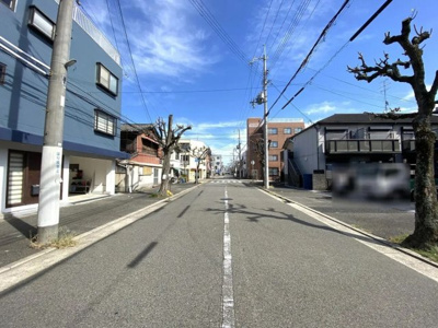 【前面道路含む現地写真】 | 西宮市　鳴尾町２丁目　建築条件無土地