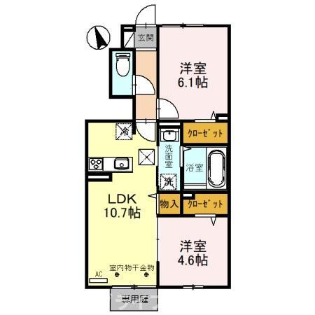 メゾンベルハープの間取り