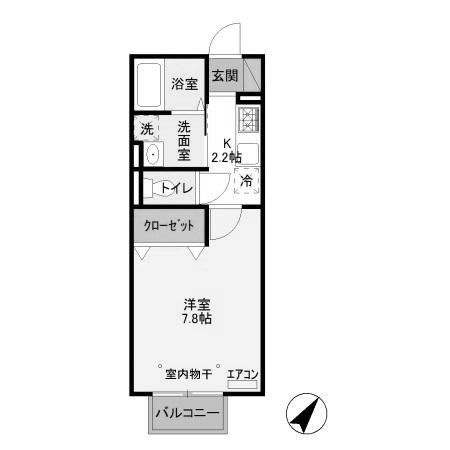 【間取り】 | Ｄ-ｒｏｏｍ２４　A