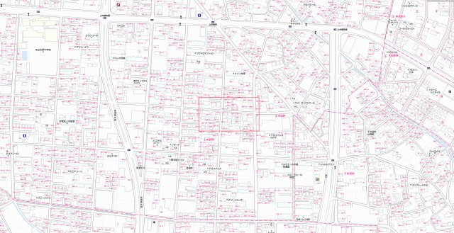 【土地】高崎市上中居町の地図