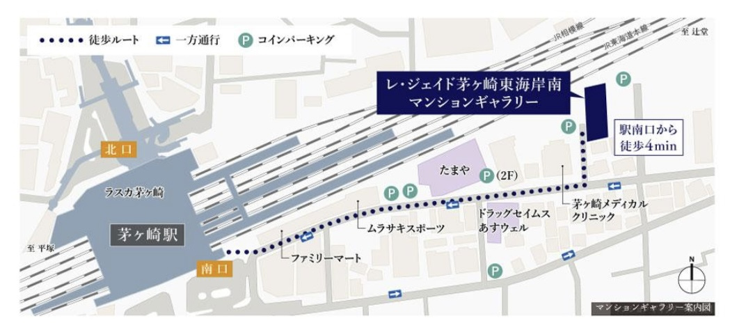 レ・ジェイド茅ヶ崎東海岸南の地図