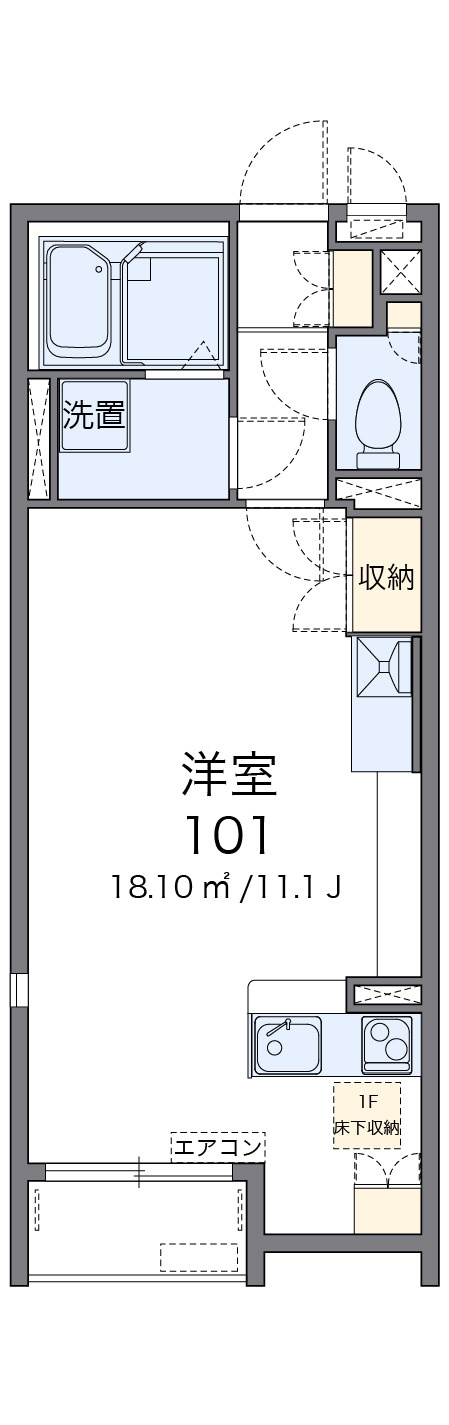 レオネクストＡＺＡＬＥＡの間取り