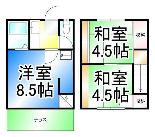 宮原アパートの間取り
