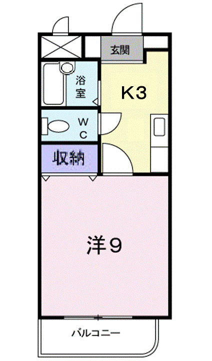 ラフィネ天久保Ｂの間取り|間取図
