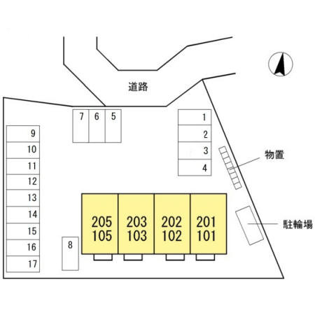 ガーデン サワーダの区画図