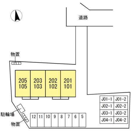 メゾンルミエールの区画図
