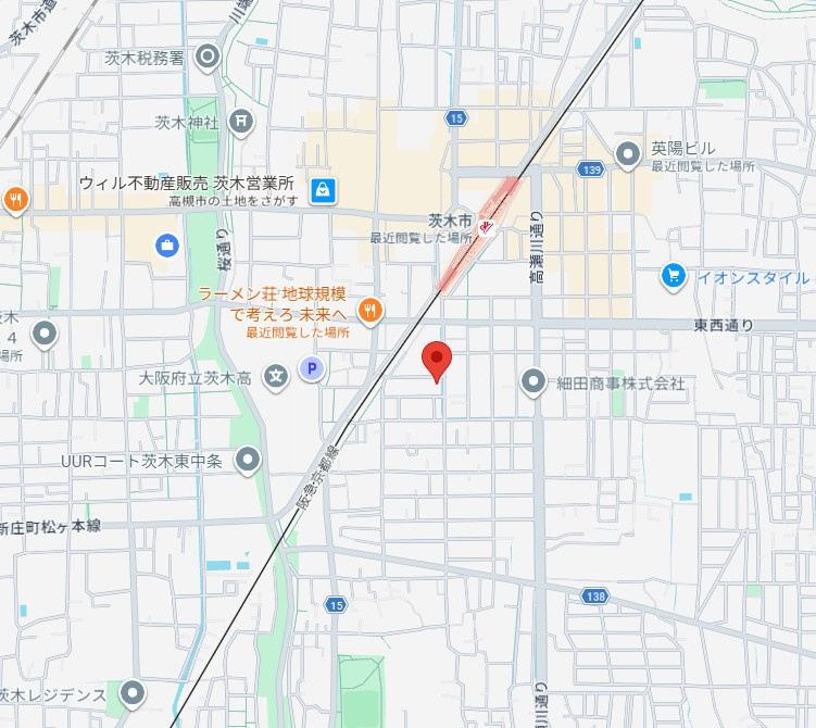 ルネ舟木Ⅰの地図
