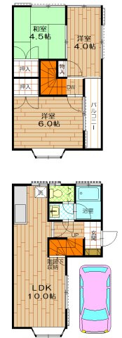 高虫長屋住宅（南側）