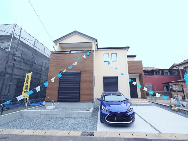 ーBloomーブルームー小倉南区八幡町3期　【小倉南区　新築戸建て】の外観|現地撮影　2024,3.31　ーBloomーブルームー小倉南区八幡町3期　【小倉南区　新築戸建て】