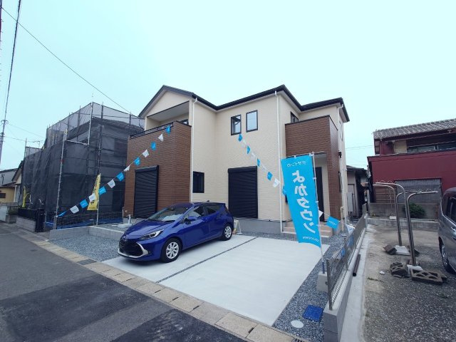 ーBloomーブルームー小倉南区八幡町3期　【小倉南区　新築戸建て】の外観|現地撮影　2024,3.31　ーBloomーブルームー小倉南区八幡町3期　【小倉南区　新築戸建て】