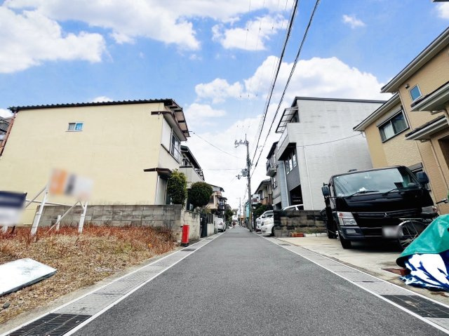 大久保町旦椋　建築条件無土地の前面道路含む現地写真