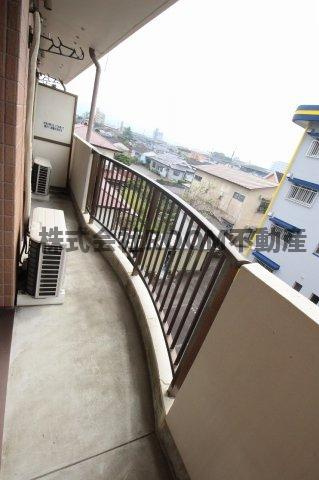 西村コーポレーションⅡのバルコニー