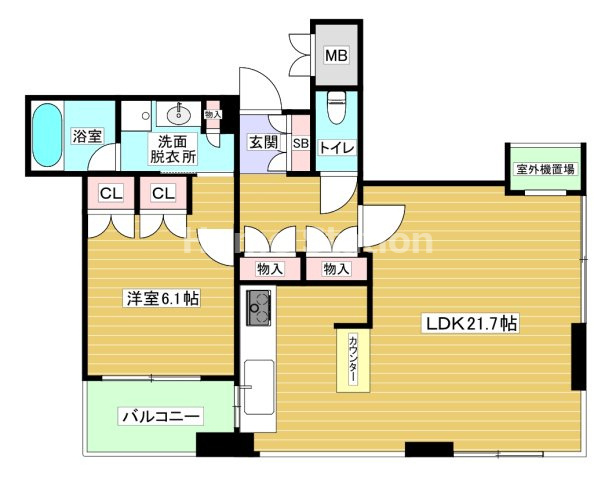 【間取り】 | アーバンライフ御堂筋本町タワー