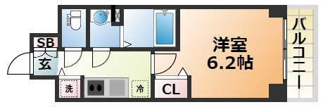 プレサンスKOBEシフォンの間取り