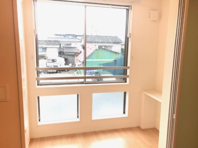 熊本市南区御幸笛田３丁目のアパートのバルコニー