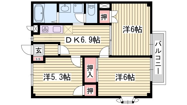 エクセル北門の間取り