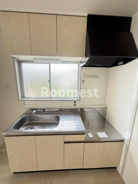 ハイツ桑の木のキッチン|コンパクトなキッチンで掃除もラクラク