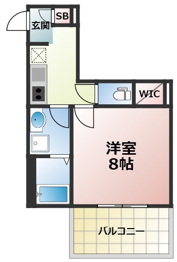 レーヴリゼ新今里の間取り